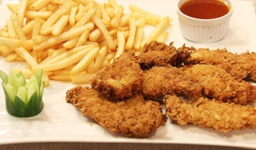 Chicken Strips With Chips